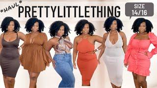 PRETTY LITTLE THING Midsize Summer haul | Size 14/16 | Thick & Curvy Girl Friendly Try-on Haul