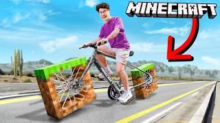 I Made a Bike Out of Minecraft Blocks