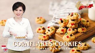 TANPA CETAKAN & MUDAH! Resep Cornflakes Cookies, Kue Kering Renyah SEMUA SUKA!!