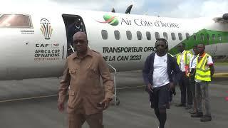 #Football : Arrivée des Eléphants de Côte d'Ivoire à #Bouaké pour le match contre #Zambie #Can