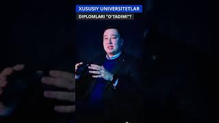 Xususiy universitet diplomi o’tadimi