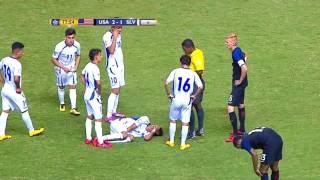 RED CARD El Salvador, Kevin REYES No. 7 | @ussoccer @Fesfut_SV #CU20CRC