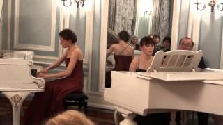 Mozart Concerto No. 20 in D minor, K. 466 - Anastasia & Liubov Gromoglasova