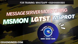 Message Server Monitoring using MSMON, LGTST and MSPROT #sap #saptraining #saps4hana #sapbasis