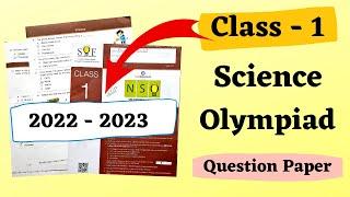 Class 1 NSO Question Paper 2022-23 | Science Olympiad Exam for Class 1| NSO Class 1| Olympiad Exam