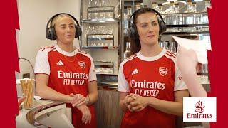 EMIRATES HEADPHONE CHALLENGE | Kelly, Fox and Reid test their communication skills 