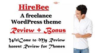 HireBee A freelance WordPress theme Review and Bonus