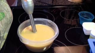 Making & Cutting Lemon soap for BeScented, How to do Heat Transfer Method Soaping