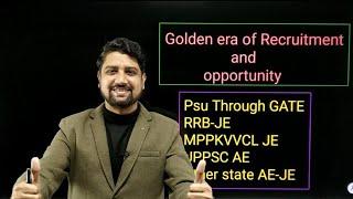 Biggest offer️ Golden Era of Recruitment || GATE | RRBJE-CBT 2 | Mppkvvcl JE etc