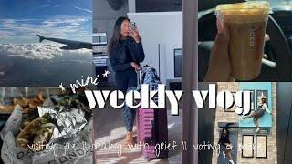 MINI WEEKLY VLOG || VISITING JAE || DEALING WITH GRIEF || VOTING & MORE