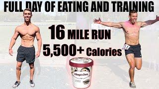 EVERYTHING I EAT IN A DAY (5500 Calories) + TRAINING | RUNNERS + LIFTERS DIET