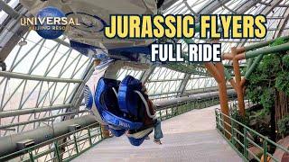 Jurassic Flyers Powered Coaster FULL RIDE Universal Studios Beijing