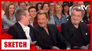 Culte ! Johnny Hallyday & Eddy Mitchell face à Mathieu Madénian -Vivement Dimanche 16/03/2014