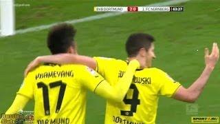 Robert Lewandowski Goal vs Nürnberg (Borussia Dortmund vs Nürnberg) 2-0 01/03/2014 HD