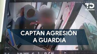 Captan a residente golpeando a guardia de seguridad en Cumbres San Agustín en Monterrey