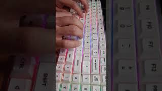 [믿음갈렙-ASMR] 아이큐닉스 F96 KAT RGB 적축 100key