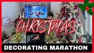 ULTIMATE CHRISTMAS DECORATING MARATHON 3 HOURS FESTIVE INSPIRATION |STUNNING HOLIDAY TRANSFORMATION