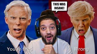 TRUMP & BIDEN DISS EACH OTHER IN A RAP BATTLE! FUNNY REACTION!