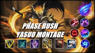 Yasuo Phase Rush Montage - Movement Speed Yasuo Build Season 11 - League Of Legends Yasuo Plays 2021