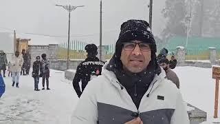 Kashmir Live Snowfall Start || Enjoy Live Snowfall Video From Gulmarg