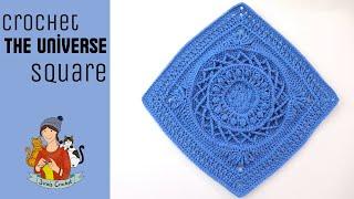 Crochet The Universe Square Motif / Beginner Friendly Tutorial