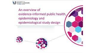 Overview of the evidence-informed public health, epidemiology and epidemiological study designs