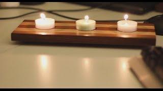 004 - Wooden tea-light candle holder (no comment build)