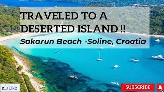 Deserted Island Vlog !! "Sakarun Beach" Soline, Croatia!!!