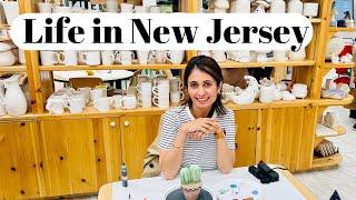 Life in New Jersey - Vegan Food Festival, Ceramics Painting, Relaxing day at Home | Indian in USA