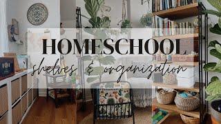 Homeschool Spaces I Homeschool Shelves & Organization