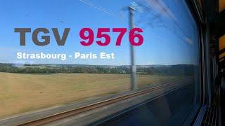 [320 km/h] TGV 9576 ride Strasbourg - Paris Est | uncut