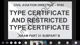 CAAM CAD 8102   Type Certificate Application