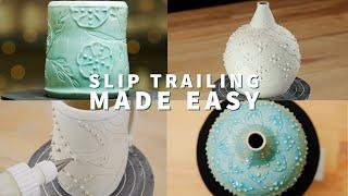 Slip Trailing Made Easy! How to make and decorate with slip!