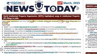12 march 2025 DAILY CURRENT AFFAIRS PYQ ANSWER WRITING VISION IAS NEWS  THE HINDU SMART IAS