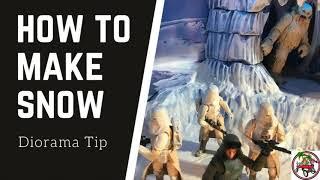 Easy Snow Tutorial for Star Wars Hoth Diorama