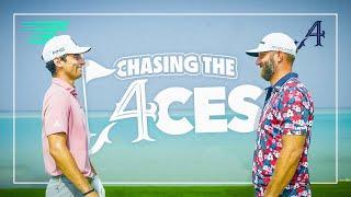 HOLE-IN-ONE CHALLENGE: Dustin Johnson's 4Aces GC vs Joaquin Niemann's Torque GC | LIV Golf