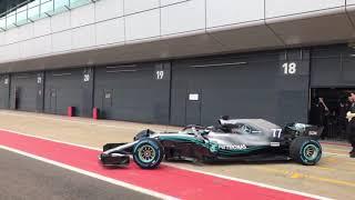 2018 Mercedes AMG F1 W09 SOUND! F1 Turbo Sound - Mercedes F1 Car 2018 Sound - Mercedes Yeni F1 Aracı