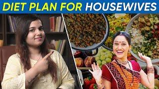 Weight Loss Diet Plan for Housewives in Hindi | Diet Plan for Indian Women by I'MWOW