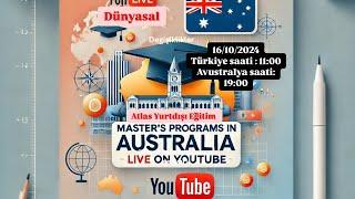 AVUSTRALYA'DAKİ MASTER PROGRAMLARI VE KABUL ŞARTLARI (DÜNYASAL)