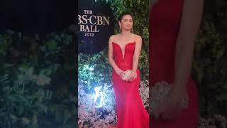 Looking great on red gown is Gillian Vicencio of 'A Very Good Girl' #ABSCBNBall2023