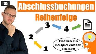 Abschlussbuchungen Reihenfolge erklärt mit Beispielen