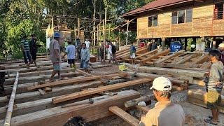 Mendirikan Rumah Adat *Ma' Pabendan Banua Batu A'ririnna Ne' Bara' di To' Pasa - Leatung Sangalla