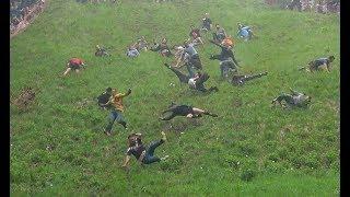 Injuries at annual cheese rolling contest 2018 in UK