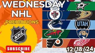 NHL Picks & Predictions Today 12/18/24 | NHL Picks Today 12/18/24 | Best NHL Bets