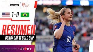 ¡LAS ESTADOUNIDENSAS SE CONSAGRARON CAMPEONAS DE LA GOLD CUP! | Estados Unidos 1-0 Brasil | RESUMEN