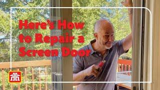 How to repair a #screendoor