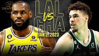 Los Angeles Lakers vs Charlotte Hornets Full Game Highlights | January 2, 2023 | FreeDawkins