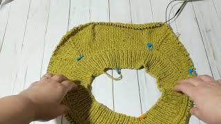 A New Technique to Start Knitting Top-down Increase Sweater Cardigan Tutorial  