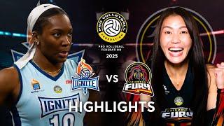 Indy Ignite VS Columbus Fury | HIGHLIGHTS | PVF 2025