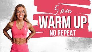 5 Min Warmup Routine For Home | NO JUMPING & NO REPEAT | STRONG SUMMER WARM UP